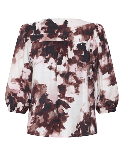 Fransa - FRAriana 19 Bluse - Watercolour Bloom Rum 